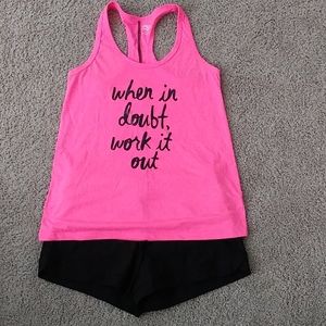 Workout short and shorts